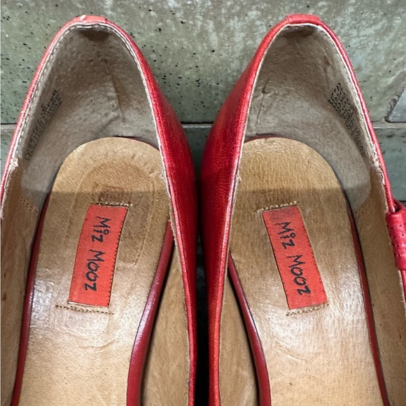 Miz Mooz Red Leather Shoes - Picture 5 of 13
